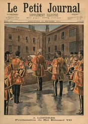 Proklamation von König Edward VII., London, Titelillustration aus 